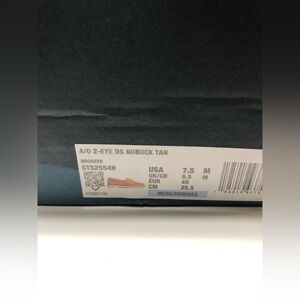 A/O 2-Eye DS Nubuck Tan Sperry Loafers- Bronzer, Men’s 7.5 M